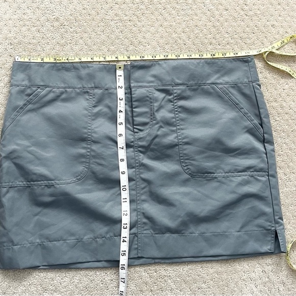 SHADE Women’S Gray 100% Polyester Aline Pockets Mini Skirt-Size XL - Picture 5 of 6